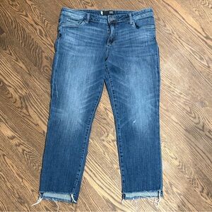 Kut from the Kloth Reese Ankle Straight Raw Hem Size 12